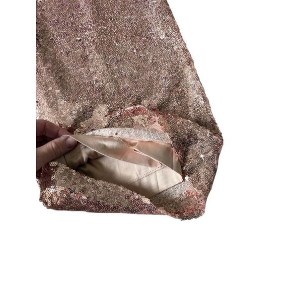 Torrid Pull-On Wide Leg Sequin High-Rise Pants size 00R US M 10 Champagne Beige - Picture 9 of 9